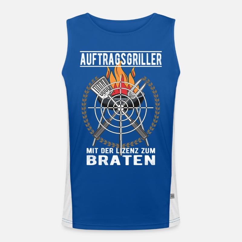 Auftragsgriller Funktionelles Kontrast-Tank Top für Männer 