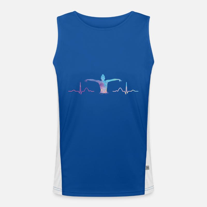 Synchronschwimmen Team Artistic Swim Funktionelles Kontrast-Tank Top für Männer 