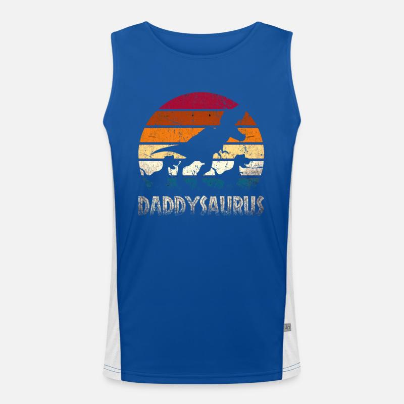 Daddysaurus Men's Functional Contrast Tank Top 