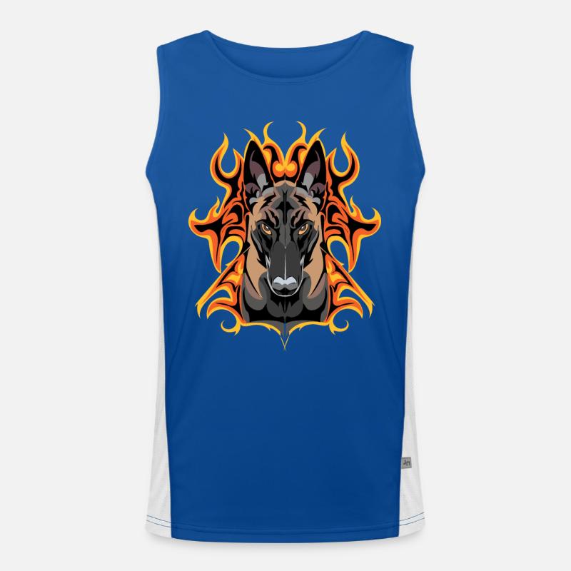Malinois Flash Men's Functional Contrast Tank Top 