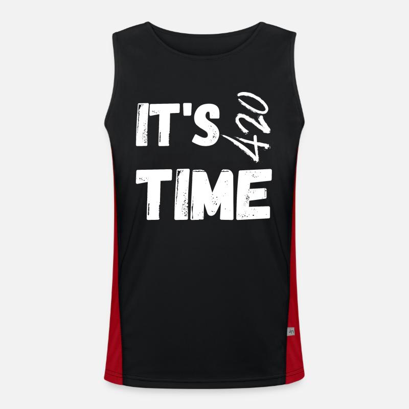 Time for smoking Men's Functional Contrast Tank Top 