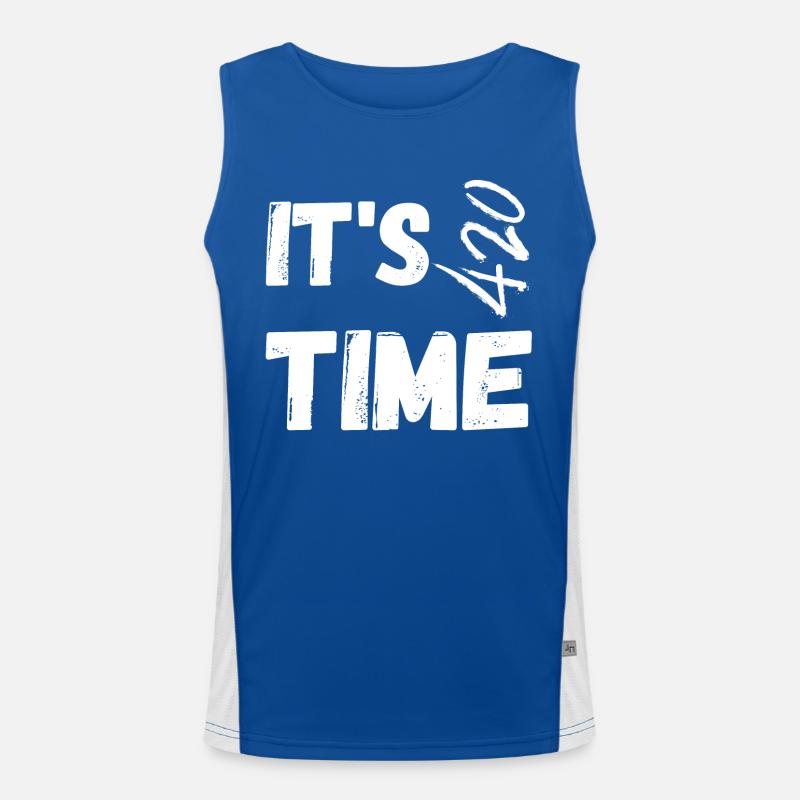 Time for smoking Men's Functional Contrast Tank Top 