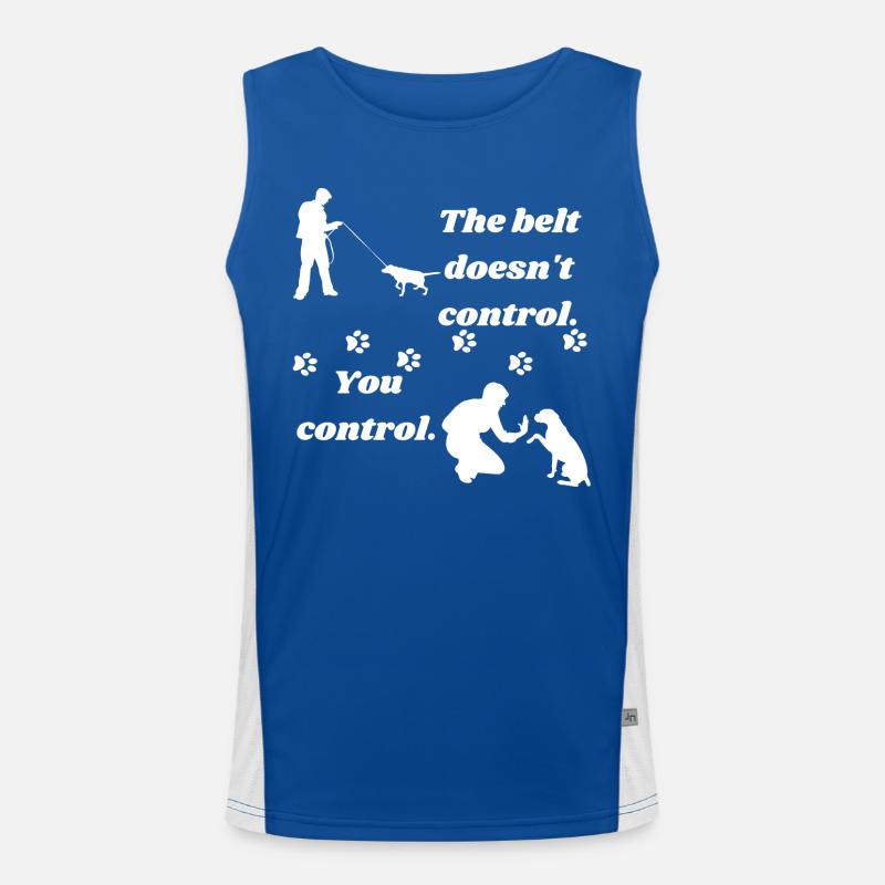Dog walking Men's Functional Contrast Tank Top 