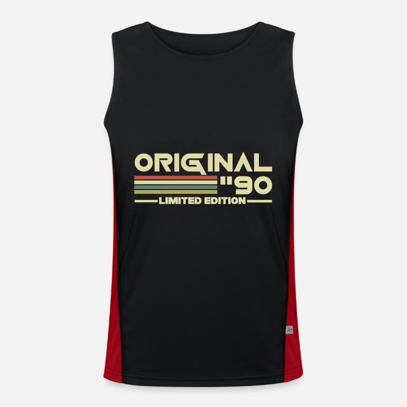 1990 Funktionelles Kontrast-Tank Top für Männer 