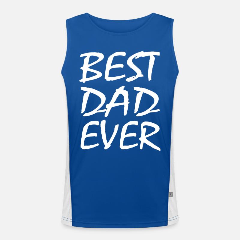 Bester vater Funktionelles Kontrast-Tank Top für Männer 