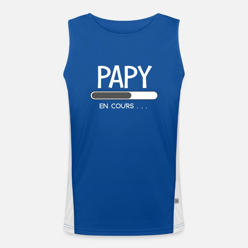 Papy en cours annonce grossesse futur papi Débardeur respirant contrasté Homme 
