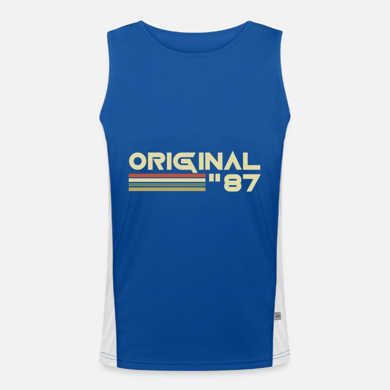 1987 Funktionelles Kontrast-Tank Top für Männer 