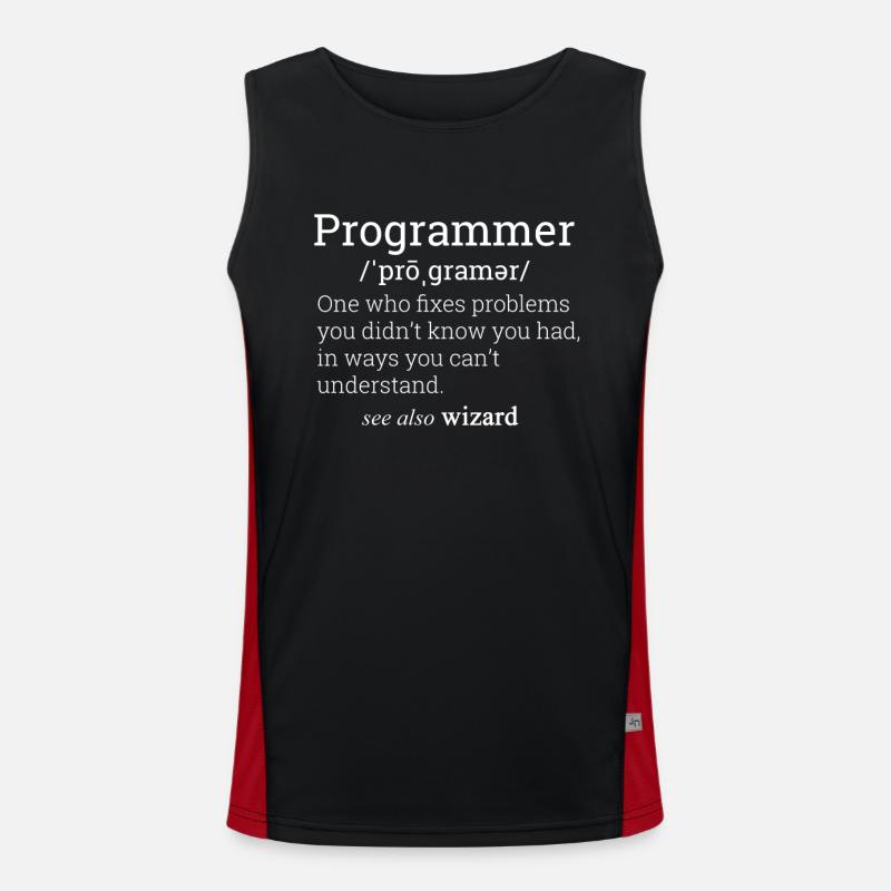 Programmer Definition Men's Functional Contrast Tank Top 