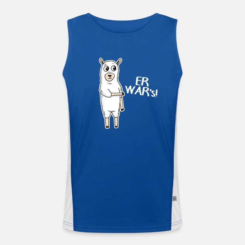 Er war's Funktionelles Kontrast-Tank Top für Männer 