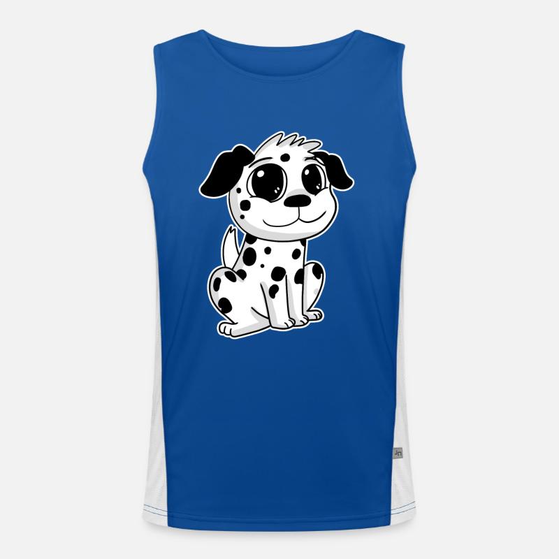 Dalmatiner Funktionelles Kontrast-Tank Top für Männer 