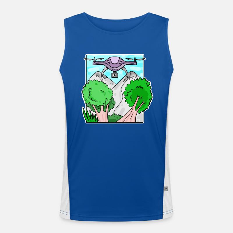 drone Men's Functional Contrast Tank Top 
