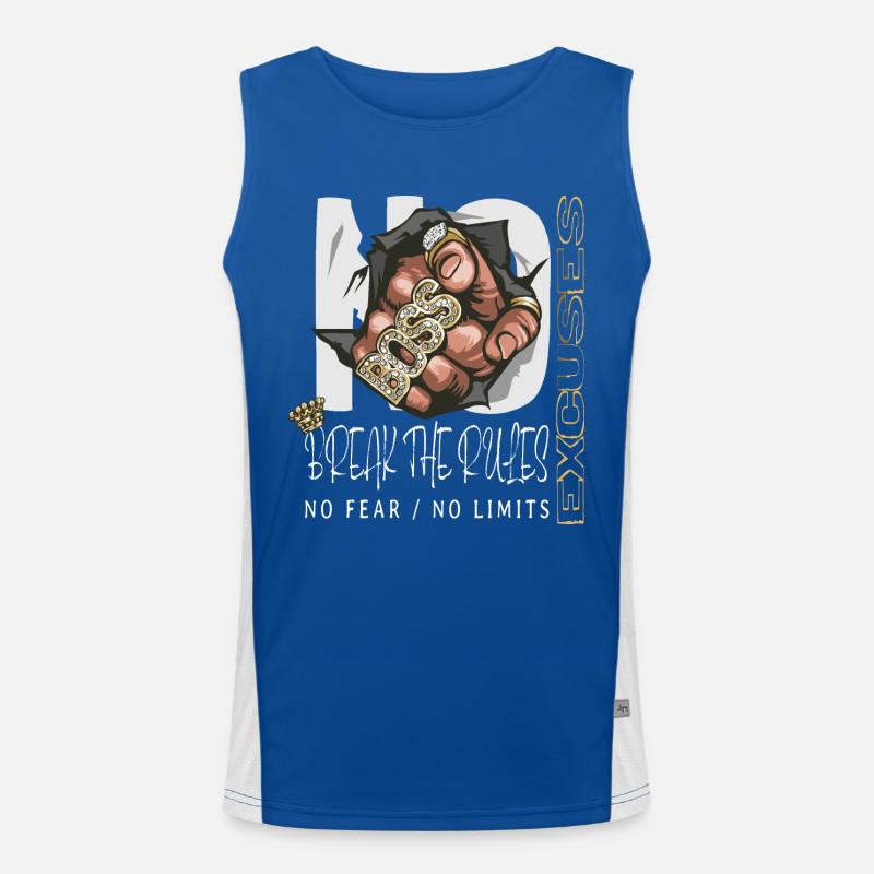 Pas d’excuses, pas d’excuses Débardeur respirant contrasté Homme 