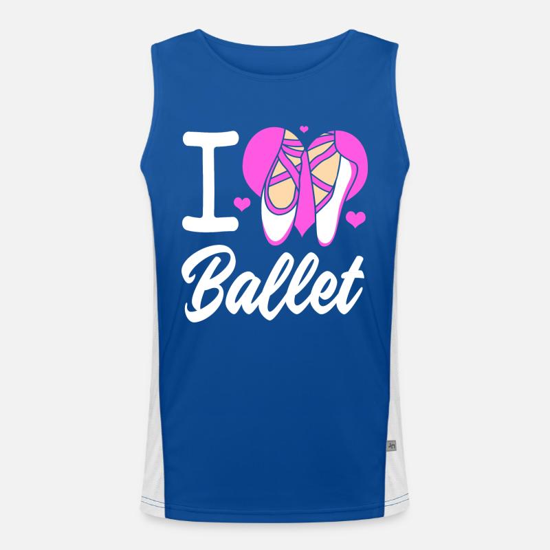 Ballet Ballet Dancer Men's Functional Contrast Tank Top 