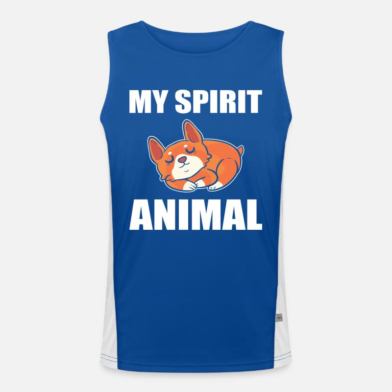 Corgi Funktionelles Kontrast-Tank Top für Männer 