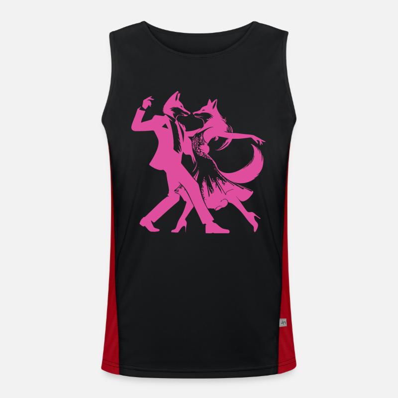 Conception de danse cool avec un couple de danse élégant Débardeur respirant contrasté Homme 