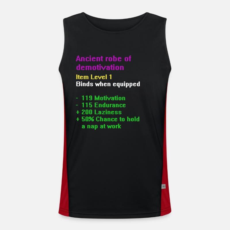Robe de démotiver Débardeur respirant contrasté Homme 