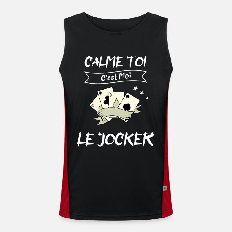 calme toi c'est moi le jocker Débardeur respirant contrasté Homme 
