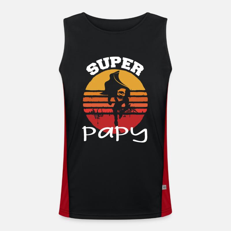 Uropa Funktionelles Kontrast-Tank Top für Männer 