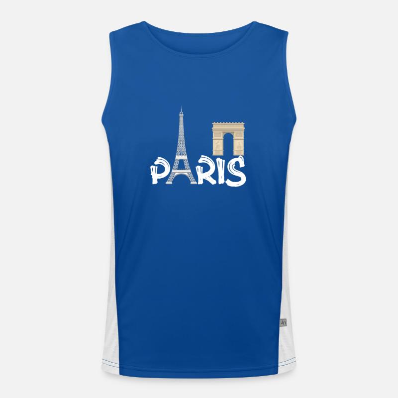PARIS Funktionelles Kontrast-Tank Top für Männer 