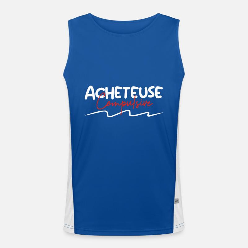 Acheteuse compulsive Débardeur respirant contrasté Homme 