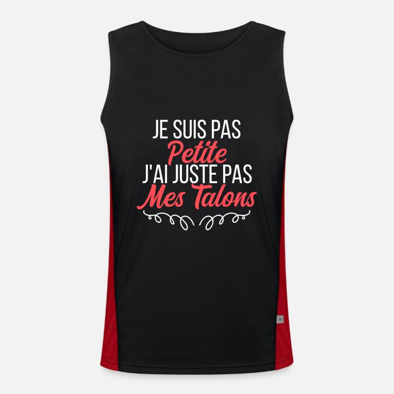 je suis pas petite j'ai juste pas mes talons Débardeur respirant contrasté Homme 