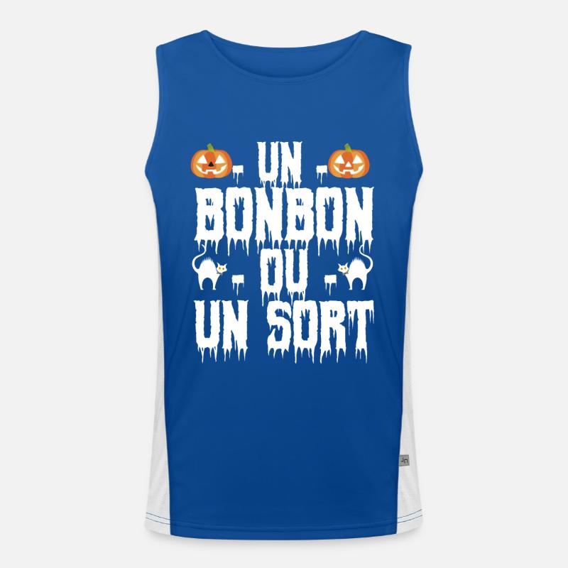 un bonbon ou un sort Débardeur respirant contrasté Homme 
