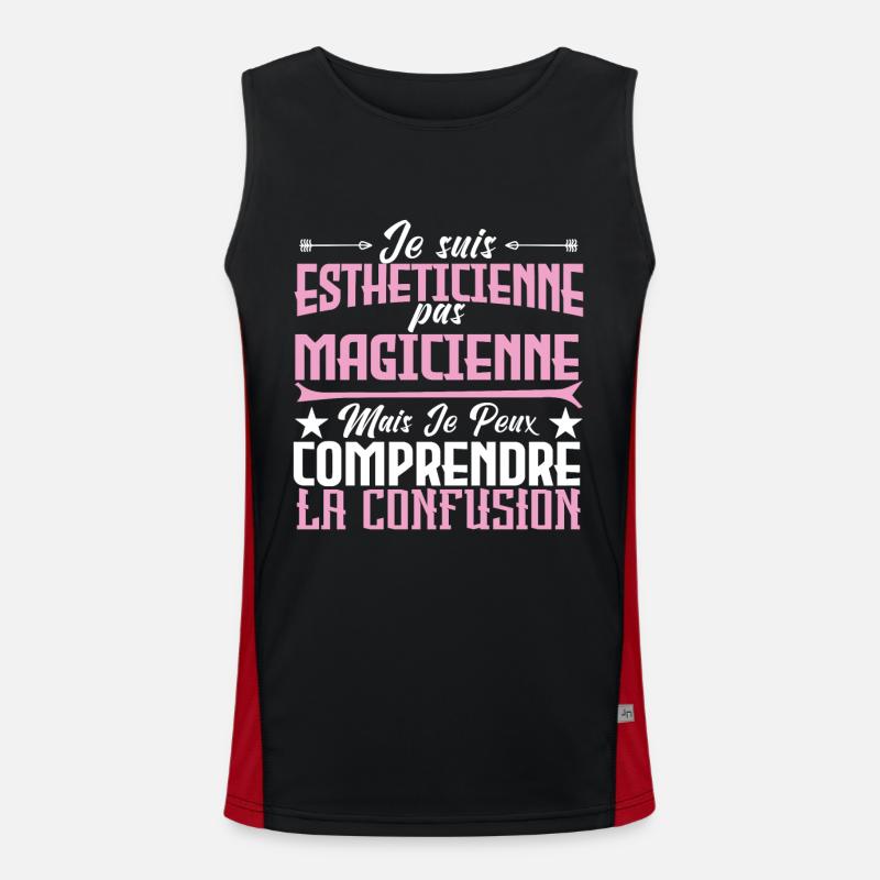 Je suis Esthéticienne, pas Magicienne Débardeur respirant contrasté Homme 