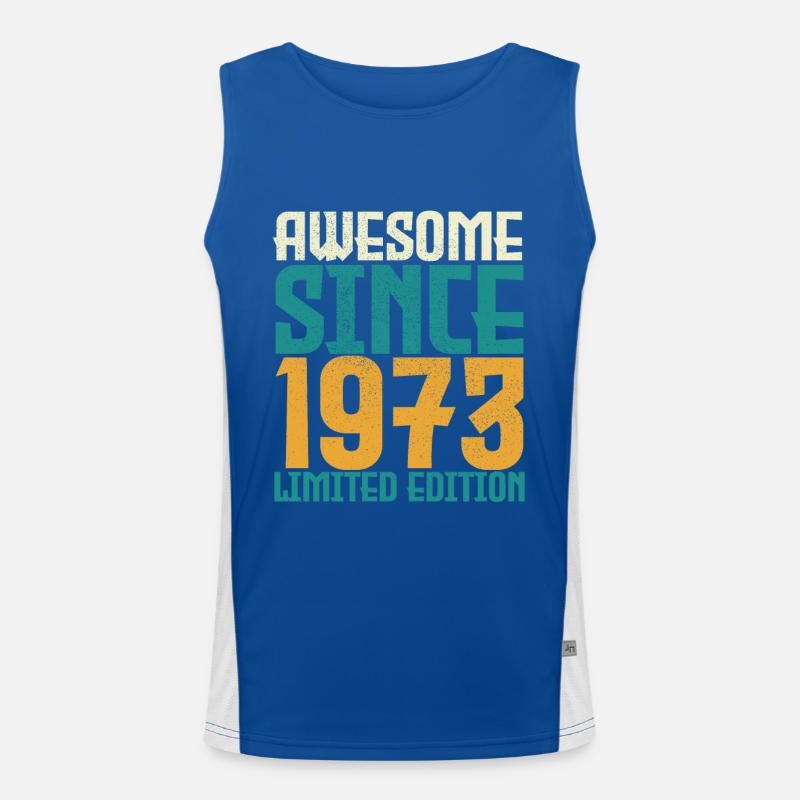 Awesome Since 1973 limited edition. Débardeur respirant contrasté Homme 