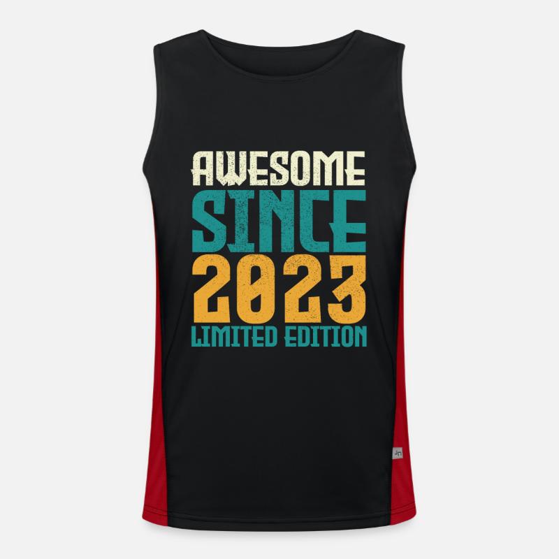 Awesome seit 2023 limitierte Auflage. Funktionelles Kontrast-Tank Top für Männer 