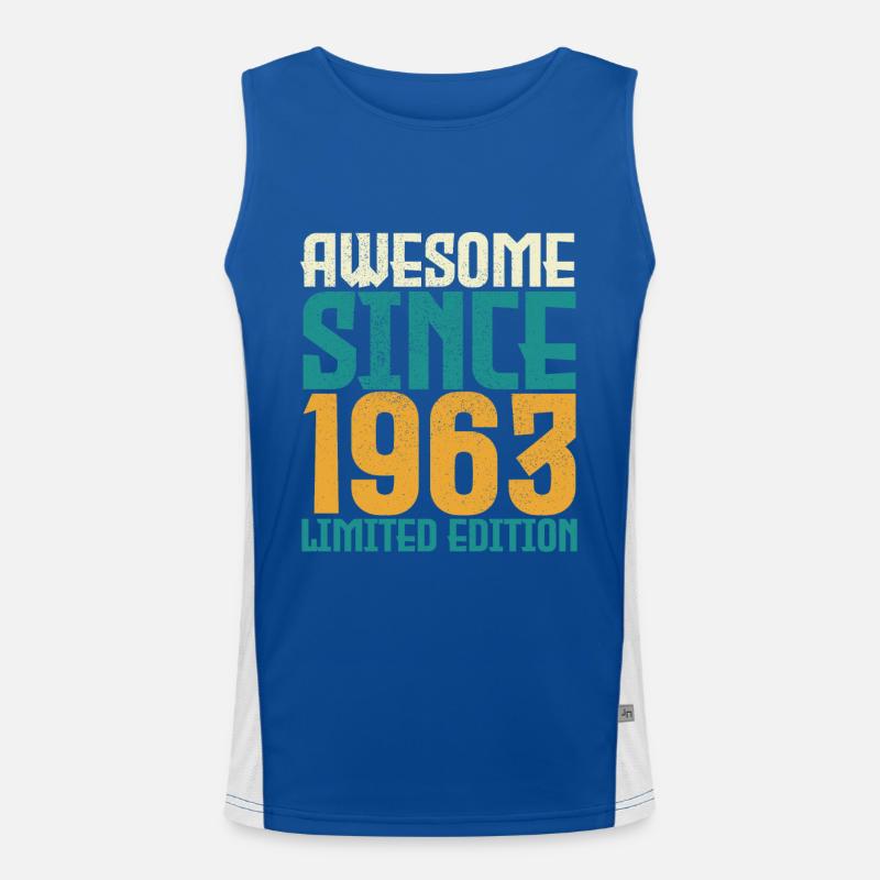 Awesome since 1963 Limited Edition. Men's Functional Contrast Tank Top 