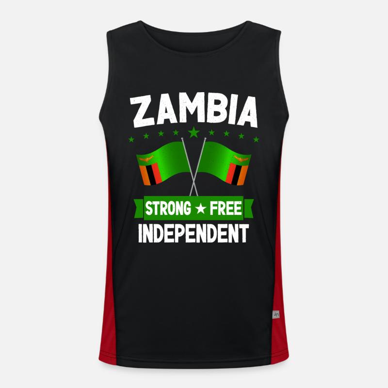 Sambia Funktionelles Kontrast-Tank Top für Männer 