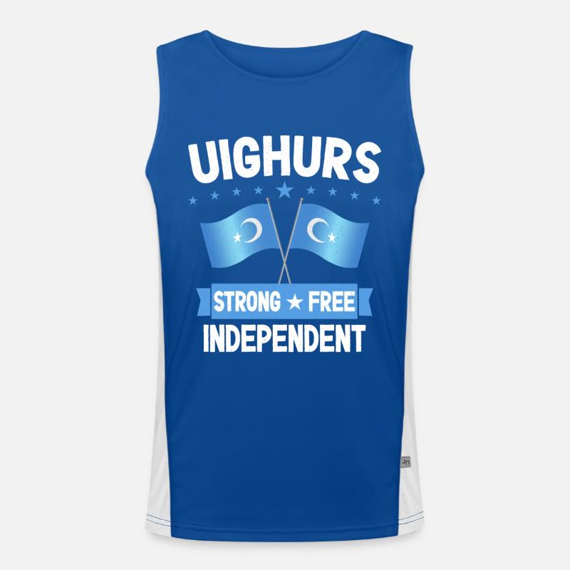 Uiguren Funktionelles Kontrast-Tank Top für Männer 