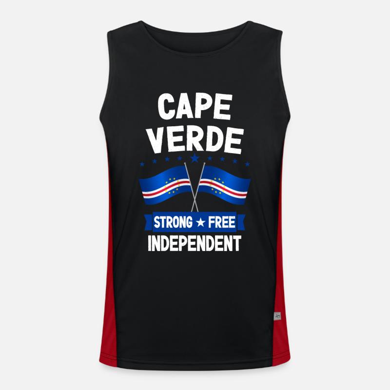 Cap Vert Débardeur respirant contrasté Homme 