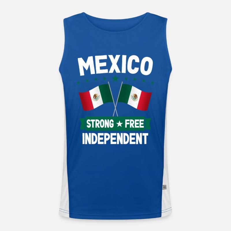 Mexiko Funktionelles Kontrast-Tank Top für Männer 