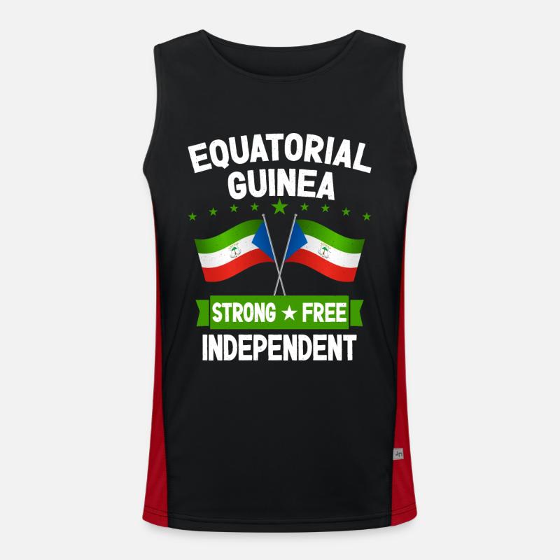 Äquatorialguinea Funktionelles Kontrast-Tank Top für Männer 