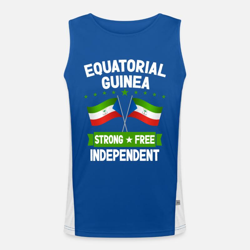 Äquatorialguinea Funktionelles Kontrast-Tank Top für Männer 