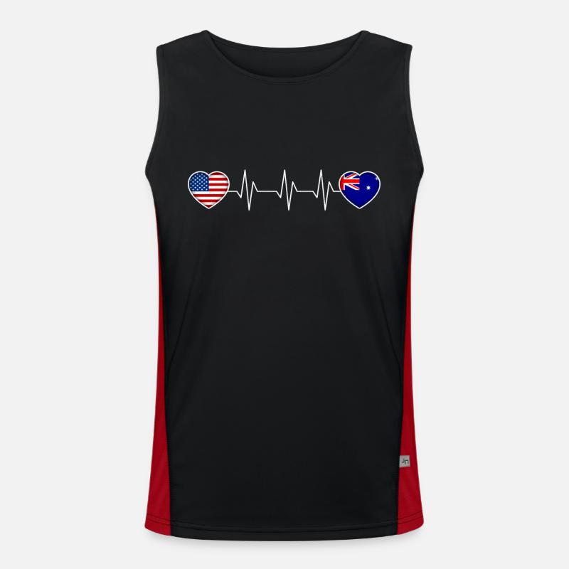 Australia Men's Functional Contrast Tank Top 