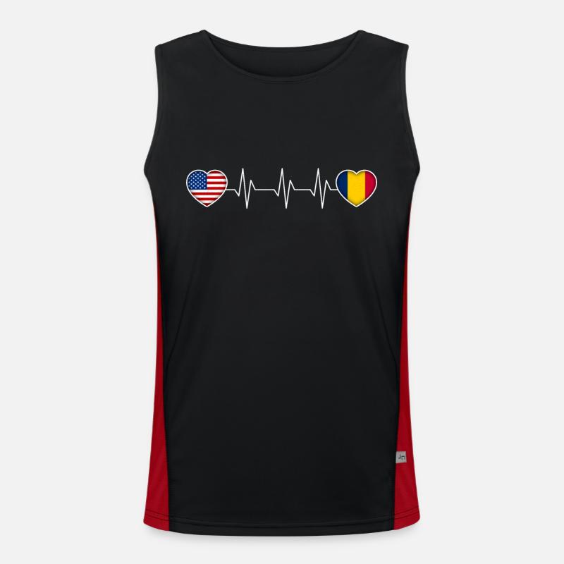 Tschad Funktionelles Kontrast-Tank Top für Männer 