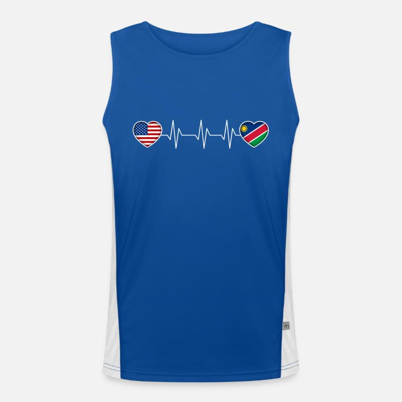 Namibia Men's Functional Contrast Tank Top 