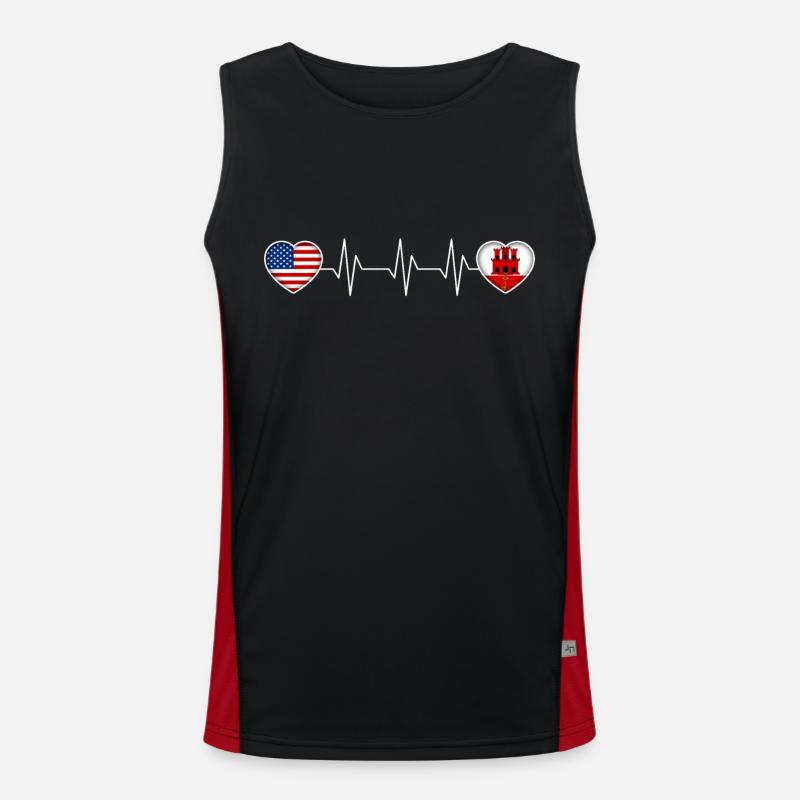 Gibraltar Funktionelles Kontrast-Tank Top für Männer 