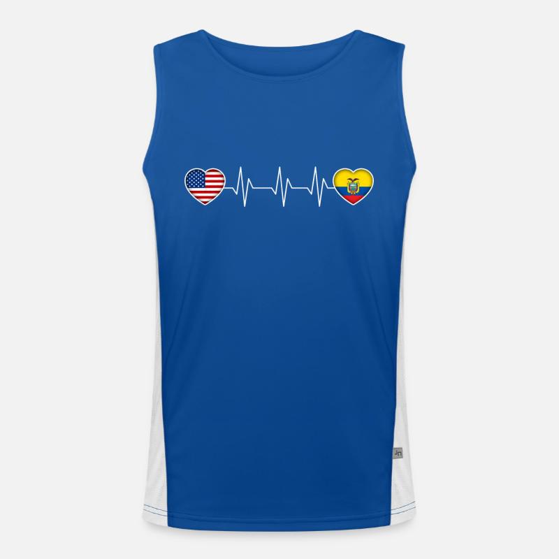 Ecuador Funktionelles Kontrast-Tank Top für Männer 
