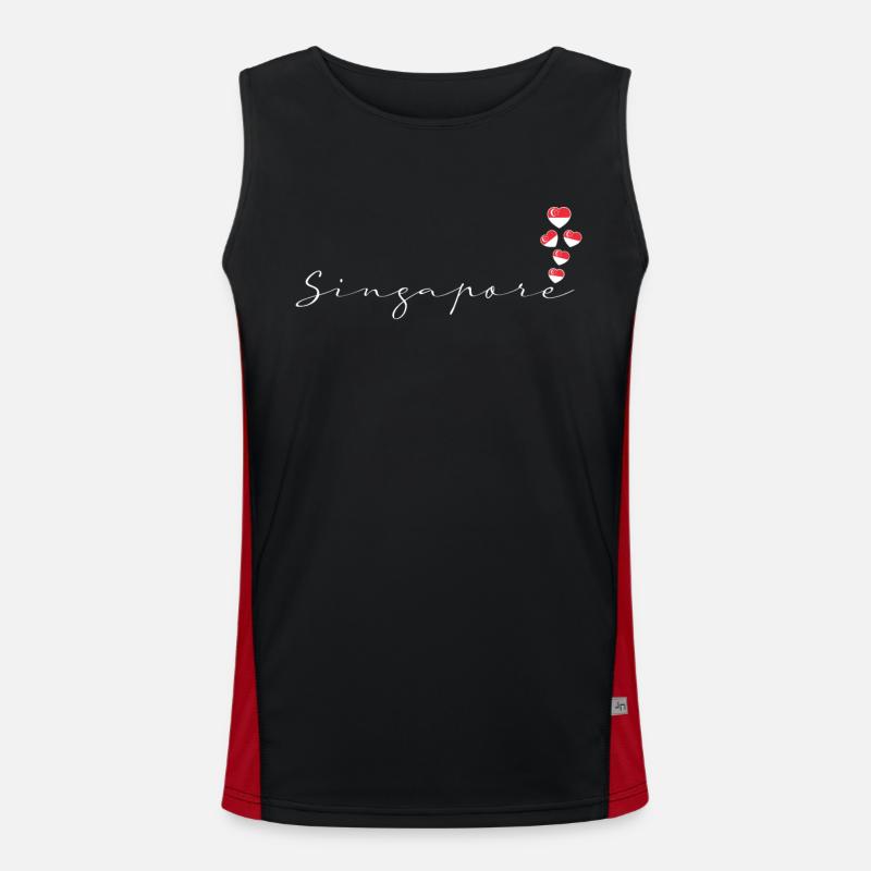 Singapore Men's Functional Contrast Tank Top 