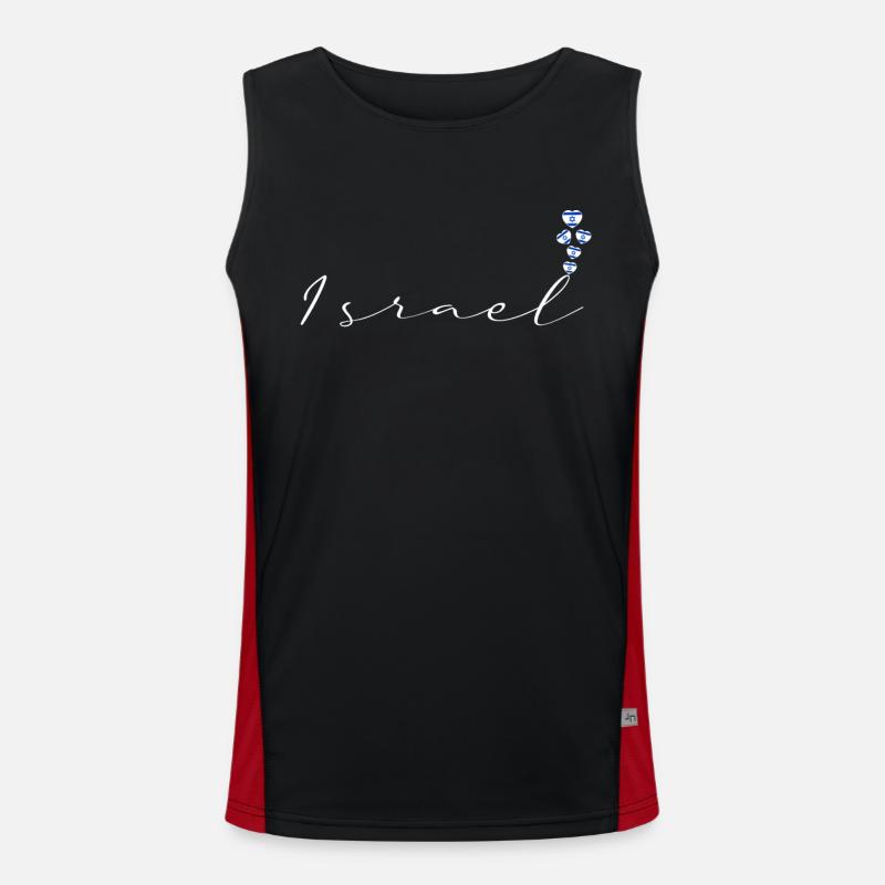 Israel Funktionelles Kontrast-Tank Top für Männer 