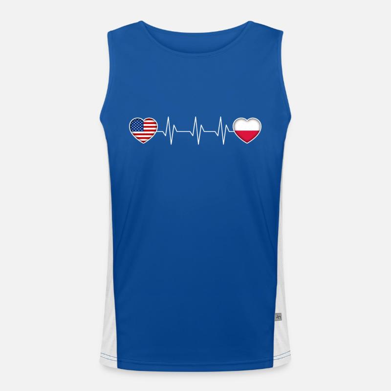 Poland Men's Functional Contrast Tank Top 