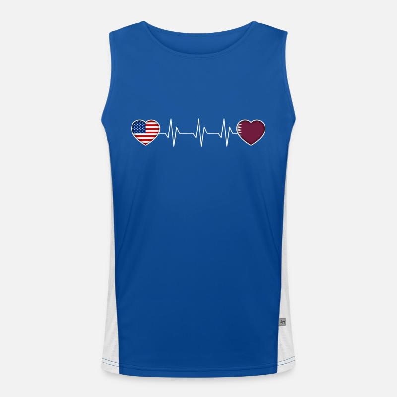 Katar Funktionelles Kontrast-Tank Top für Männer 