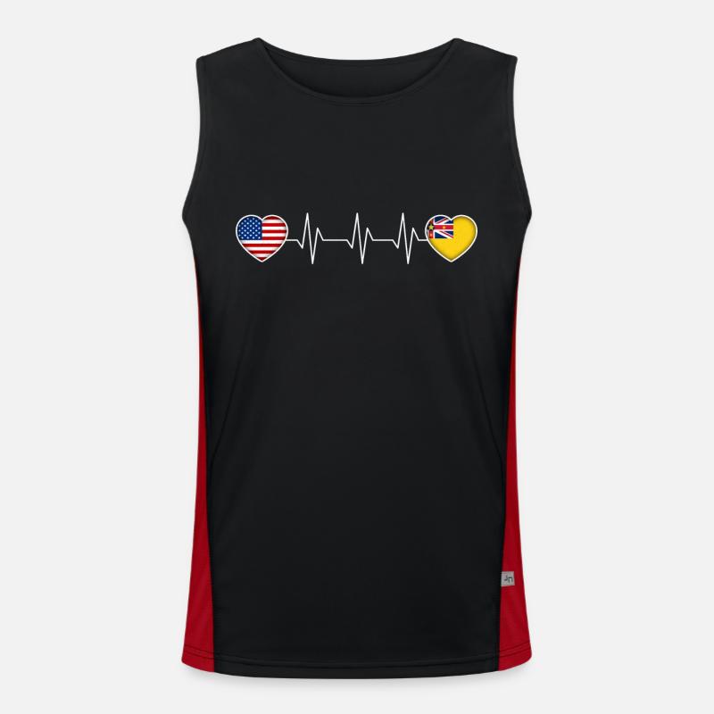 Niue Funktionelles Kontrast-Tank Top für Männer 