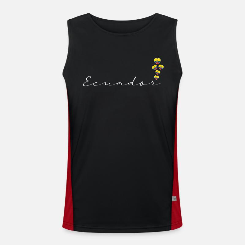 Ecuador Funktionelles Kontrast-Tank Top für Männer 