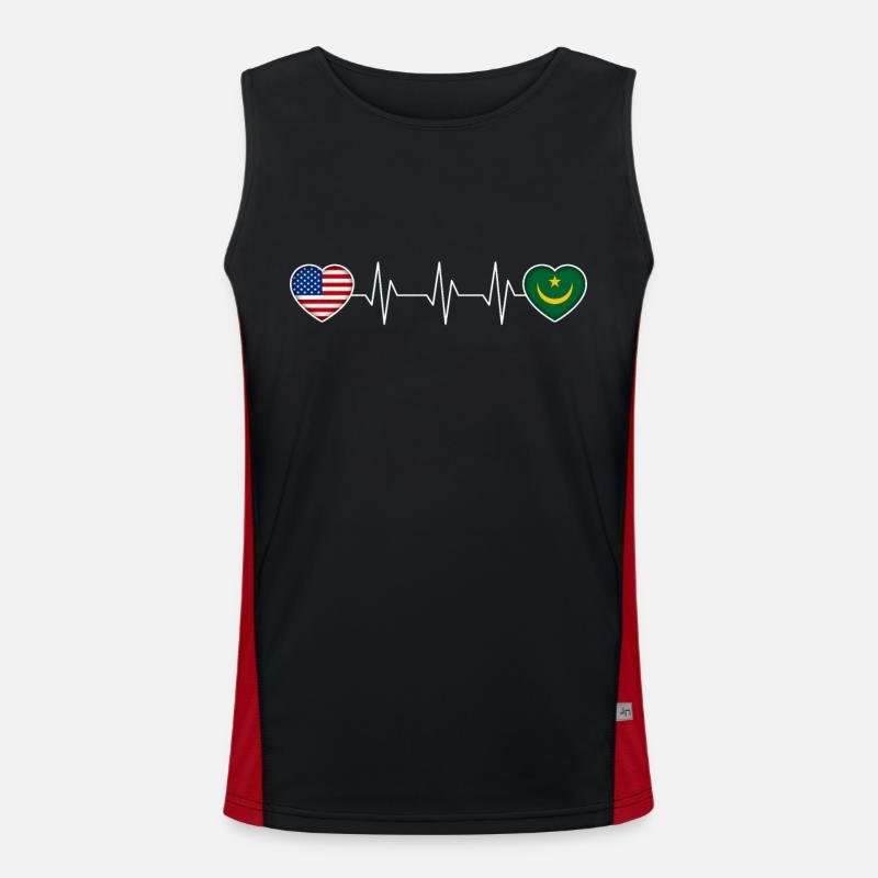 Mauretanien Funktionelles Kontrast-Tank Top für Männer 