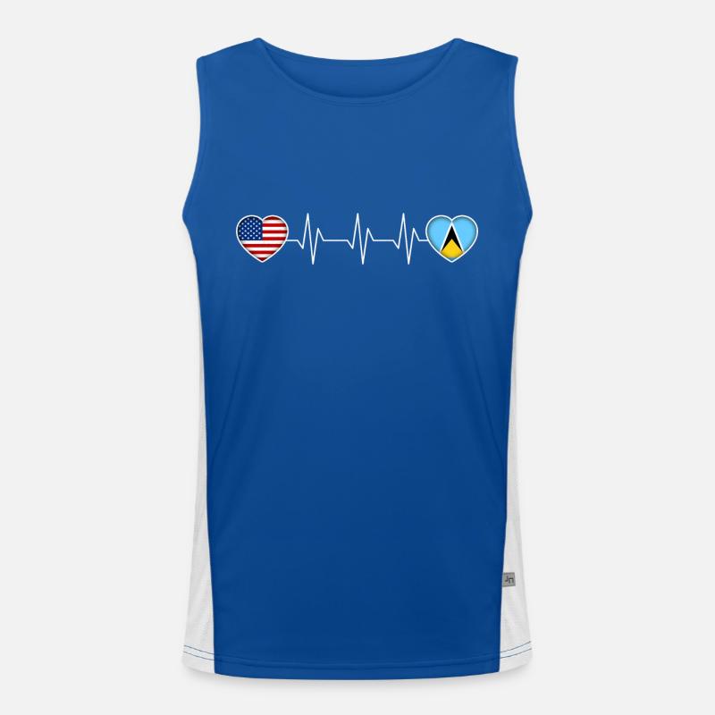 Saint Lucia Men's Functional Contrast Tank Top 
