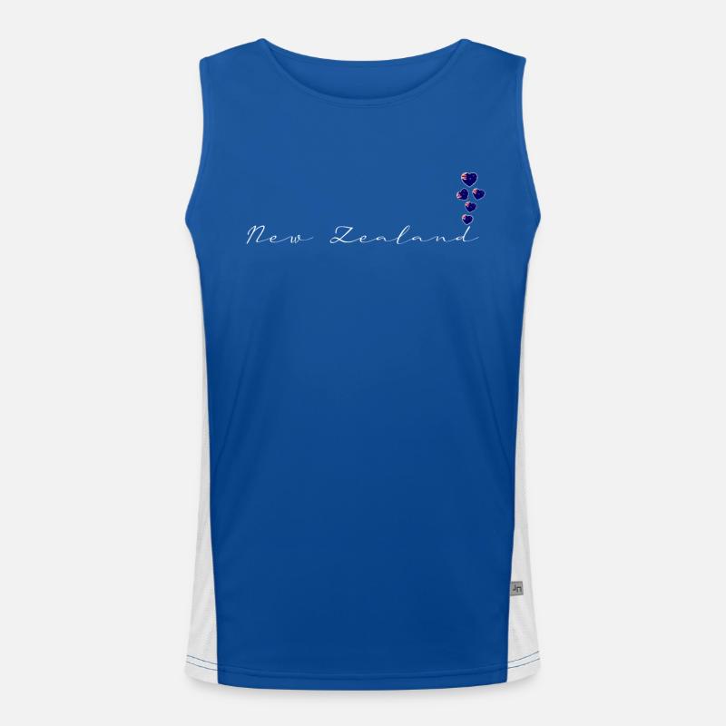 Neuseeland Funktionelles Kontrast-Tank Top für Männer 